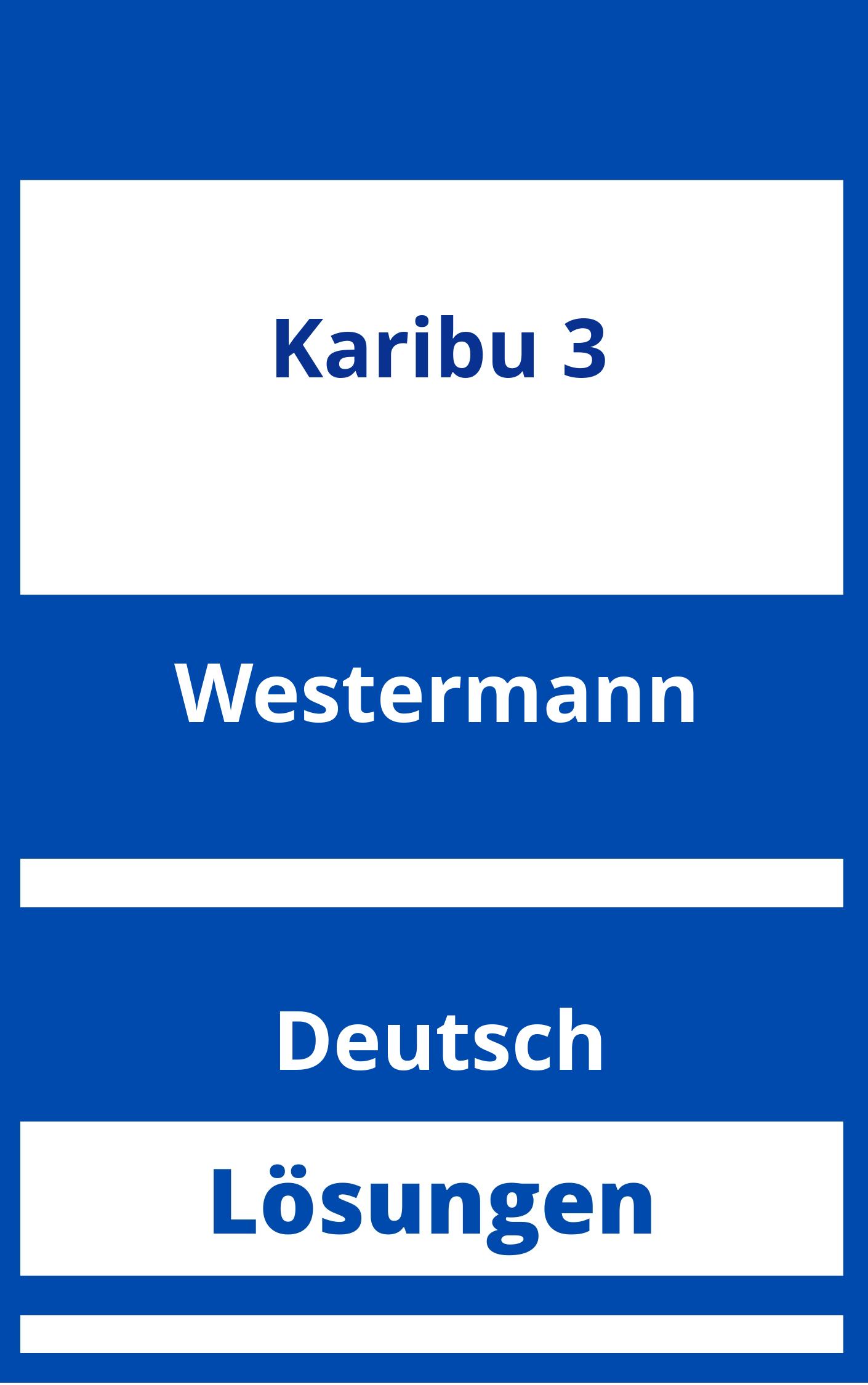 Karibu 3 Lösungen Arbeitsheft